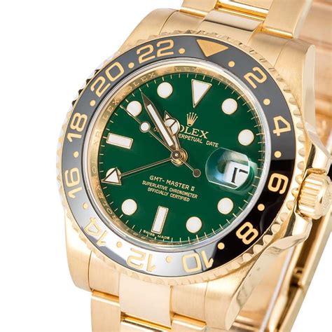 rolex gmt master 2 with green and gold bezel|Rolex gmt bezel why 24.